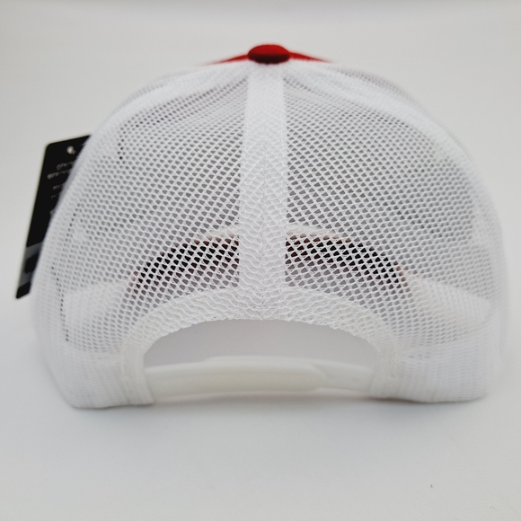 MAGA Trump 2024 Trucker Mesh Snapback Cap Hat Red - Picture 4 of 4